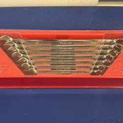 Snap-on Tools 7 pc 12-Point SAE Flank Drive® Long Combination Wrench Set (3/8–3/4")
