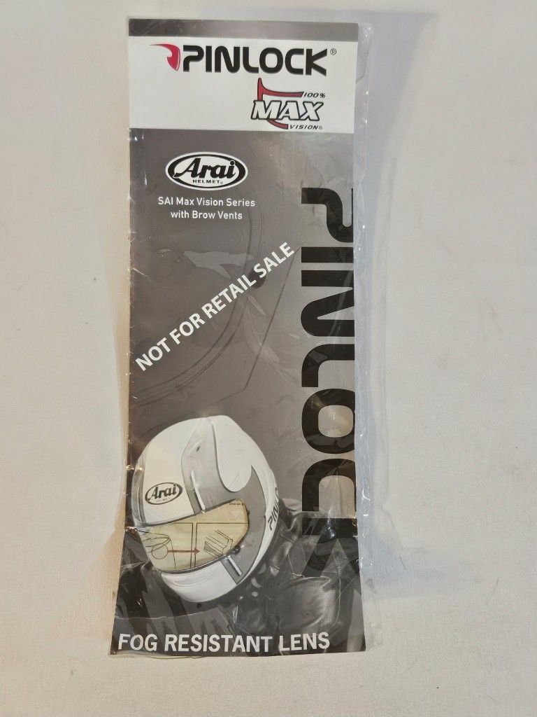 Arai SAI Max Vision Clear DKS 095 Pinlock Ready Face Shield with Brow Vents, designed for use with Arai motorcycle helmets The Arai SAI Max Vision Cle