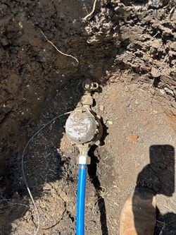 Main new water line