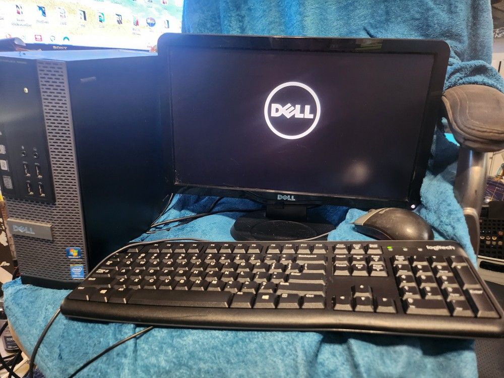 DELL Desktop Computer- i7-4770 Cpu 3.40Ghz 16GB Ram,1TB HD Monitor,Keyboard,Mouse