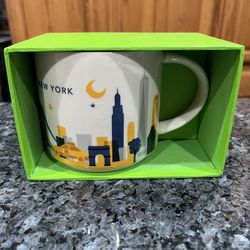Star Bucks “You Are Here New York” Coffee Cup.  Brand New Never Used 