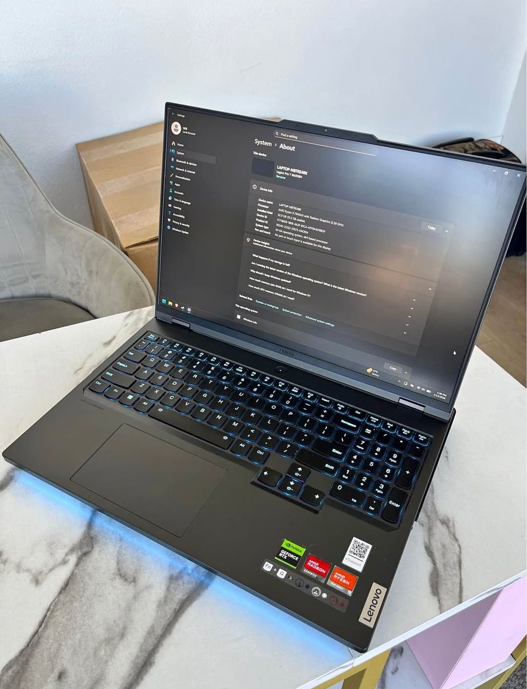 Lenovo Legion Pro 7 RTX 4080 Gaming Laptop