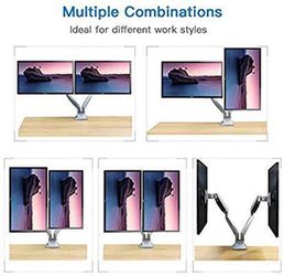 Dual monitor mount stand