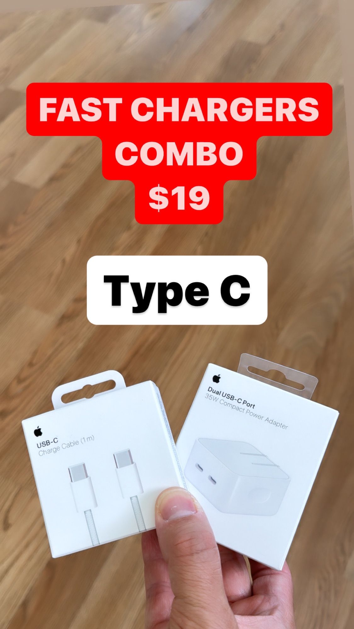 Fast Chargers 35w $19
