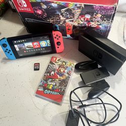 Nintendo switch mario kart bundle