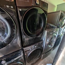 LG HE FRONT LOAD WASHER AND GAS DRYER SET 