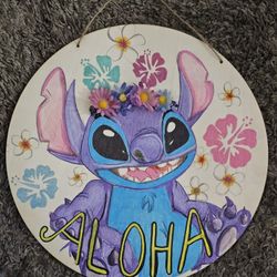 Wooden Wall Decor!! Stitch, LUCY, AND MORE DOOR SIGNS!