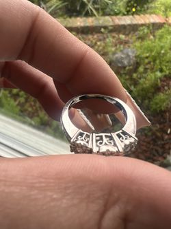 Diamond Three Stone Engagement Ring (3/4 ct. t.w.) in 14k Gold Thumbnail