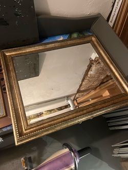 Gold Ornate Framed Wall Mirror