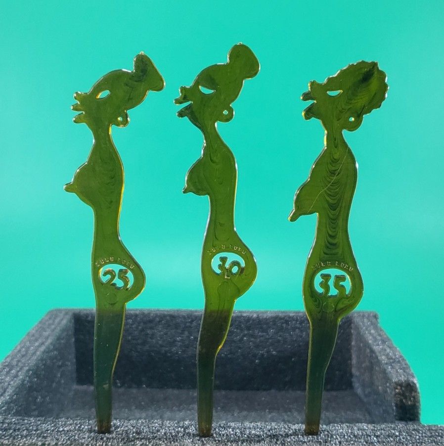 1950’s Zulu Lulu Swizzle Sticks African Black Americana Cocktail Stir