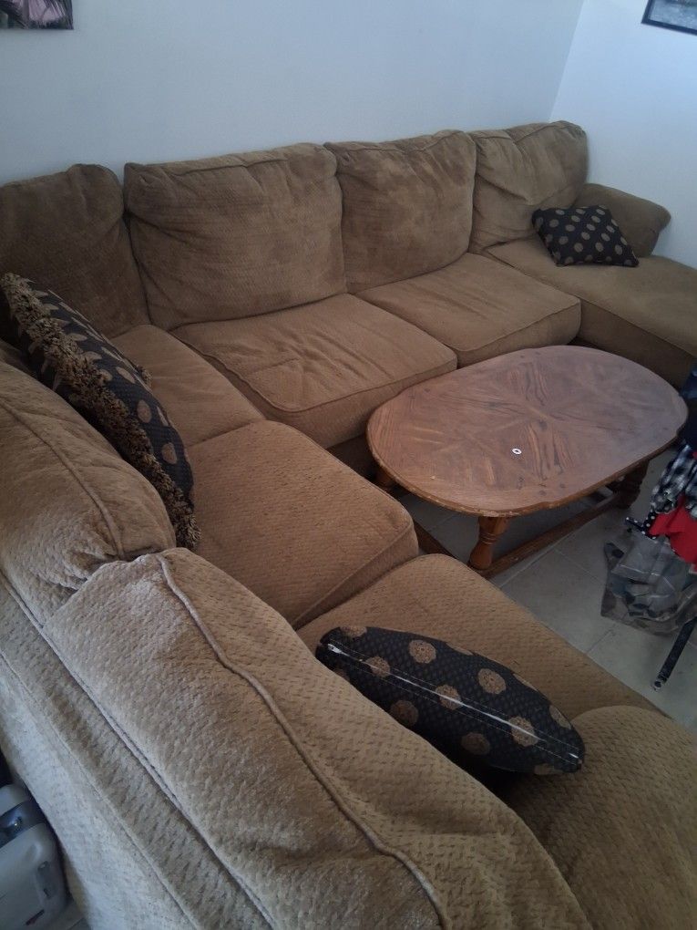 3 PC Tan SECTIONAL 145 Today Only 443 N Saint Francis Wichita 