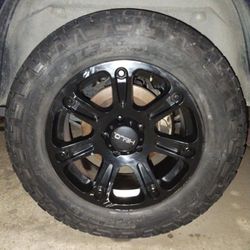 2015 DODGE RAM 1500 HELO 20 INCH RIMS AND TIRES