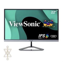 EUC ViewSonic 22" 1080p Thin-Bezel IPS Monitor with HDMI, VGA | VX2276-SMHD
