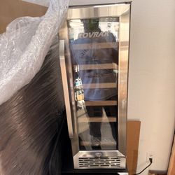 ROVRAK 18 Bottle Wine Cooler – Stainless Steel w/ Blue Light