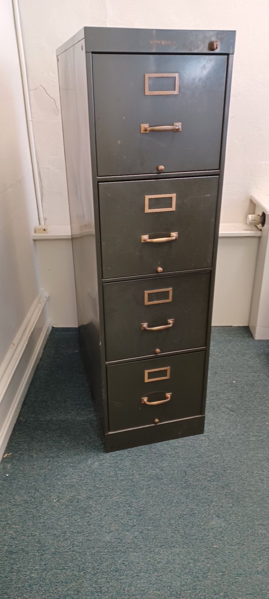 VINTAGE ANTIQUE FILE CABINET 1945