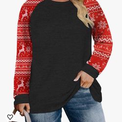DOLNINE Plus Size Sweatshirts for Women Long Sleeve Oversized Tunic Tops