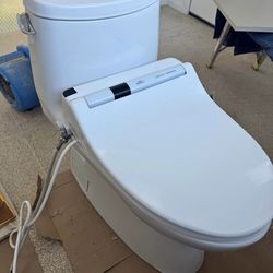 TOTO Washlet S300 (SW553 Elongated) + TOTO  Aquia Series Toilet – Premium Bidet Setup