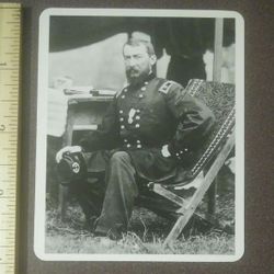 Civil War Union Philip Henry Sheridan Little Phil Colonel Of The 2D Michigan Cavalry Army Of The Potomac Shenandoah Knowledge Card Vintage Collectible
