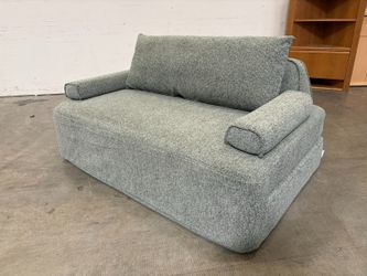 CUSHIE Sage Green Modular Sleeper Sofa with Removable Arms and Headrest