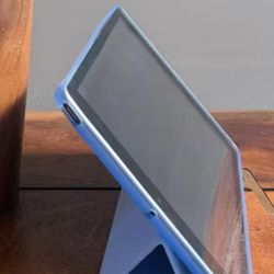 iPad 9th Gen Case - heyday™ Peri-Blue Debossed: Fits iPad 10.2/10.5, Stylus Holder