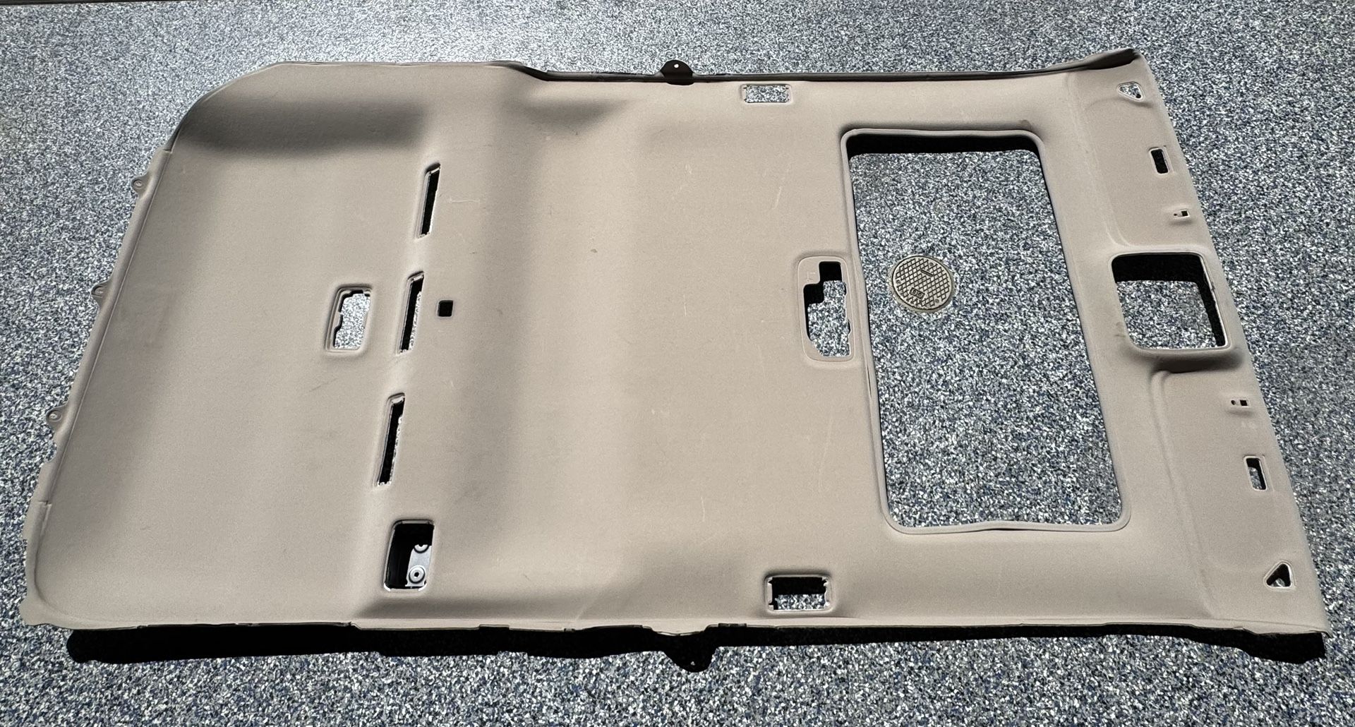 Lexus LX470 OEM tan headliner.