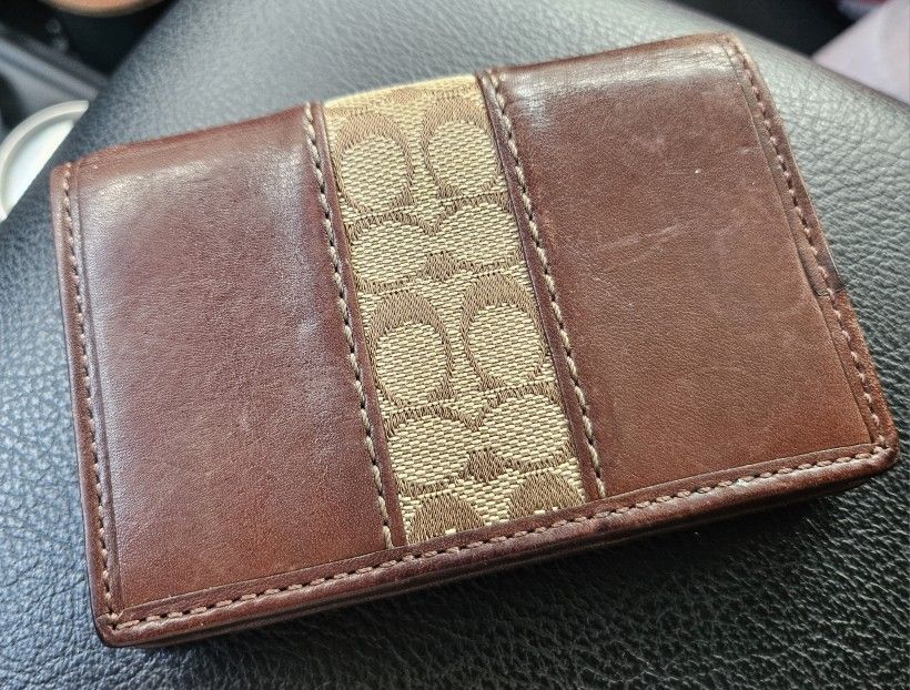 Authentic, Leather Coach Wallet