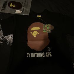 BLACK BATHING APE T-SHIRT