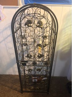 Wine rack holder w/ lock