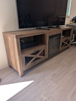 TV stand w/ heated fireplace (up to 80")