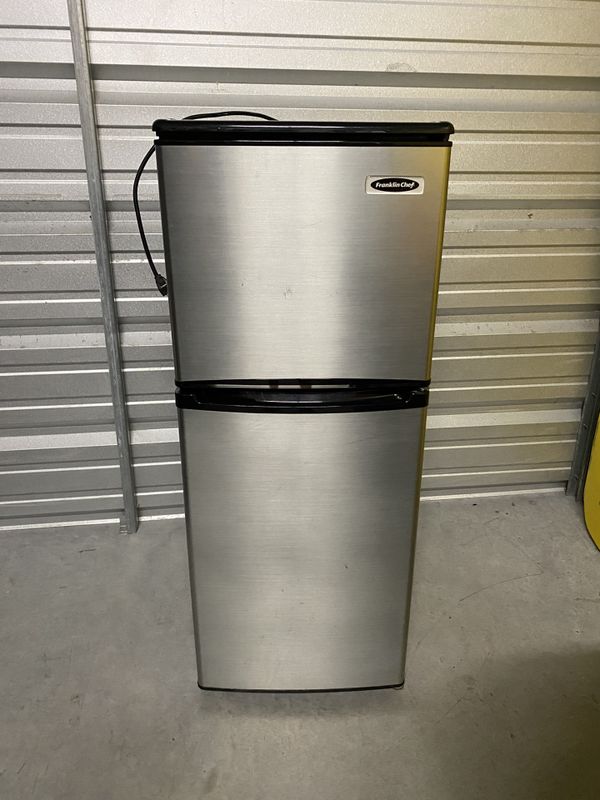 Franklin Chef 4.0 Cu. Ft. Stainless Steel Mini Fridge/Freezer Combo for