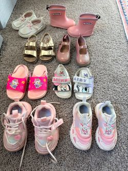 Toddler Girl Shoes Bundle – 9 Pairs US size 6