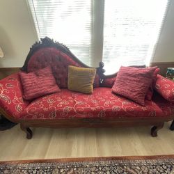 Vintage Red Chaise Lounge - $225 OBO
