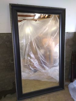 Large Wood Mirror