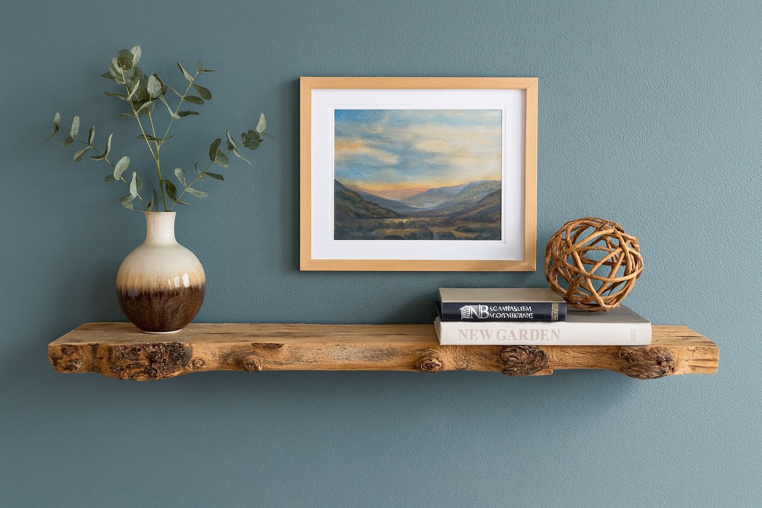 Floating Shelf- Maple Burl 4ft
