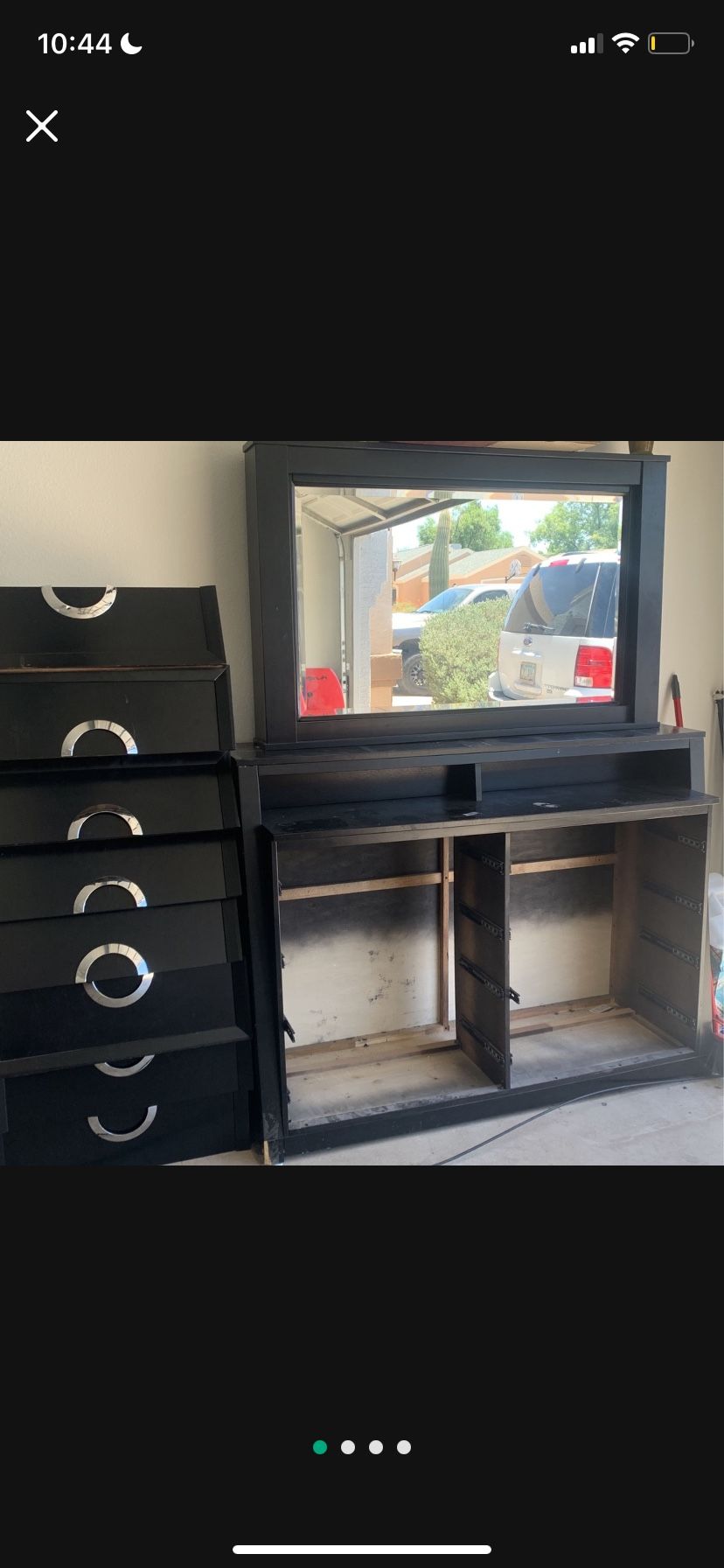 Large Dresser With Hidden Tv Console