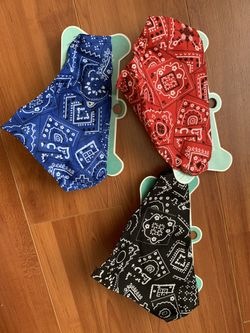 Dog Bandana with Adjustable Buckle 3 pack