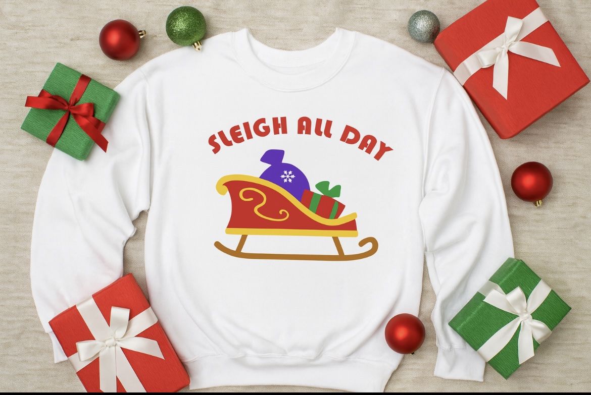 Sleigh All Day In This Custom Tee For Men Women And Kids 