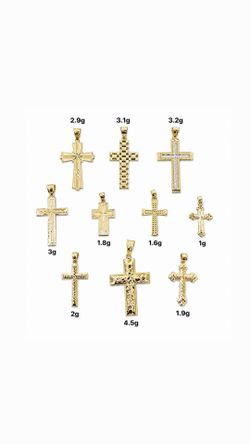 ✨ 14K GOLD CROSS PENDANT COLLECTION ✨