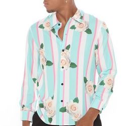 Men’s FashionNova floral shirt size 3XL