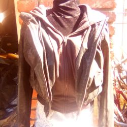 OBEY Brand Hybrid Leather Jacket/Hoodie 