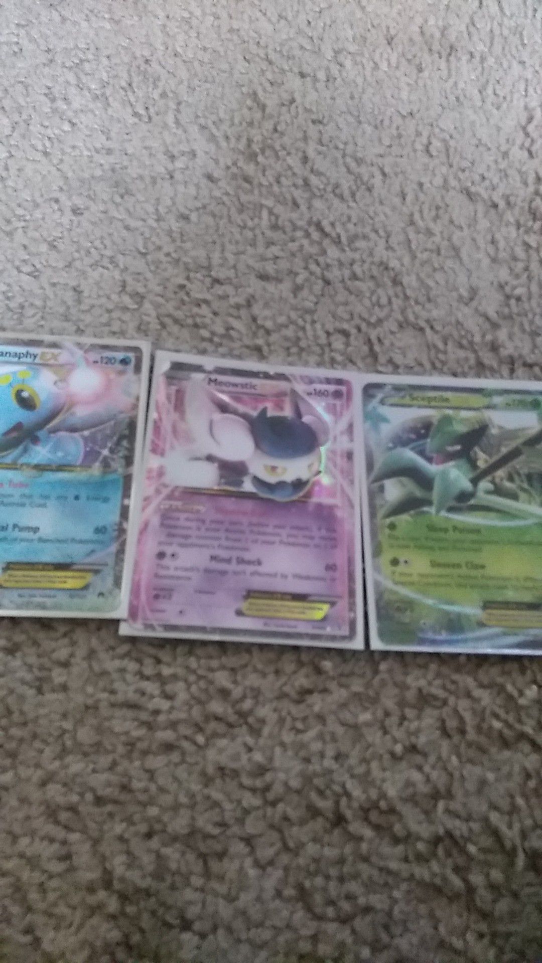 3 Pokemon ex card bundle
