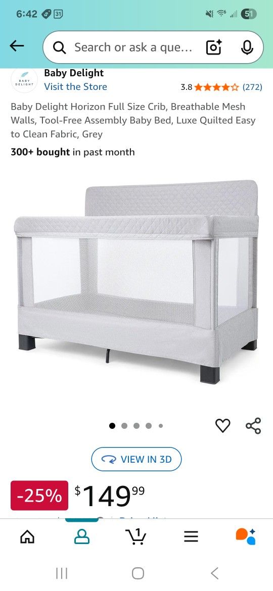 Baby Delight Full-size Crib And Upgraded Mattress