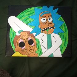 Rick and Morty Canvas Painting 