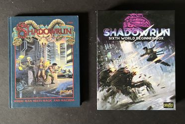 Shadowrun 7101 Corrected Second Printing 1989 FASA & Sixth World Boxed Set Campaign Adventure Set
