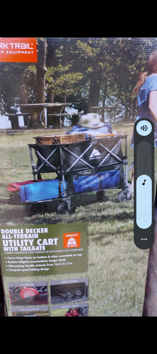 Utility Wagon Cart Double Decker BRAND NEW IN BOX