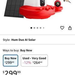 New birdfy Hummingbird Smart Feeder With Solar Panel