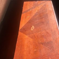 Solid Wood Dining Table Set – Table, Leaf & 4 Chairs