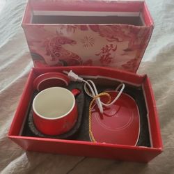 Chinese Coffee Cup With Lid And Plug On Warmer Asking 10 Brand New In Box