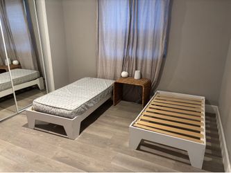 Toddler bed Montessori Toddler Floor Bed White reversible