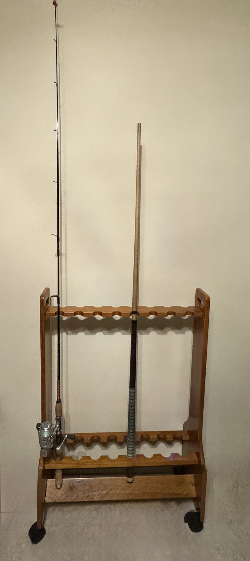 Cue Stick and/or Fishing Pole Holder/Display